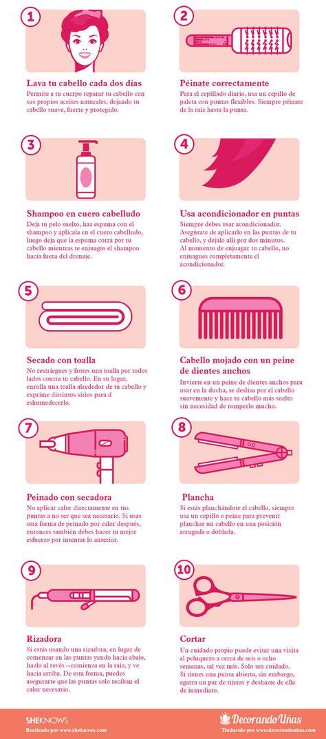 14 Infografías Para Cuidar El Pelo Que Toda Mujer Agradecerá Cómo Cuidar El Cabello Cuidado