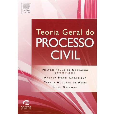 Livro Teoria Geral Do Processo Civil Direito Civil No PontoFrio