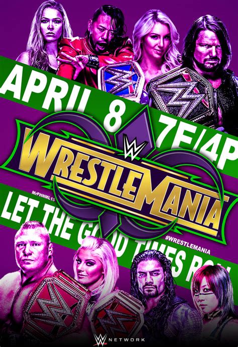 Wwe Wrestlemania 34 Custom Poster By Mrphenomenal15 On Deviantart