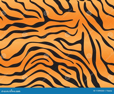 Tiger Skin Pattern Cartoon Vector 25627979