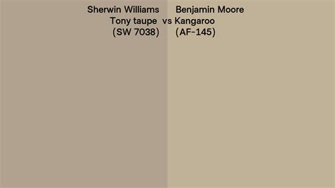 Sherwin Williams Tony Taupe SW 7038 Vs Benjamin Moore Kangaroo AF