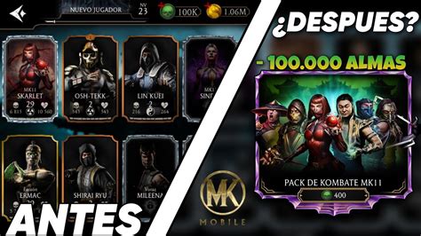 GASTE 100 MIL ALMAS COMPRANDO LOS NUEVOS PACKS DE MK11 CUANTOS