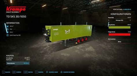 Krampe Semi Trailer V1 1 0 0 Fs22 Mod Download