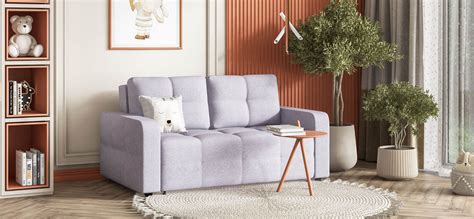 Диван Dandy Compact рогожка Malmo платина: описание, характеристики ...