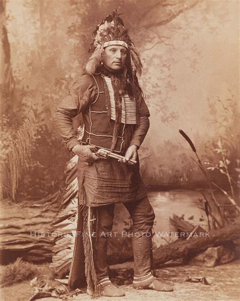 Oglala Lakota War Chief Red Shirt Vintage Photo Native American Indian