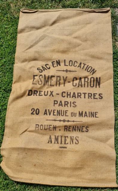 ANCIEN SAC EN Toile De Jute Publicitaire Jamais Utilise EUR 30 00