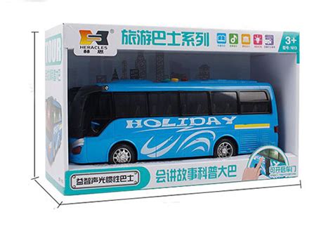 Kids Large Scale Green / Blue Plastic Holiday Coach Bus Toy [NB1T434 ...