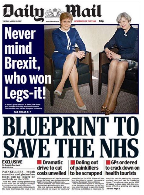 Legs It Le Daily Mail Fait Polémique Avec Sa Une Sexiste Sur Le Brexit Le Parisien