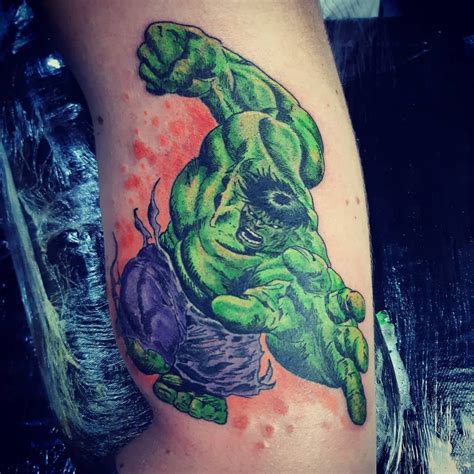 Tatuagem Hulk Colorida Studio Fp Tattoo