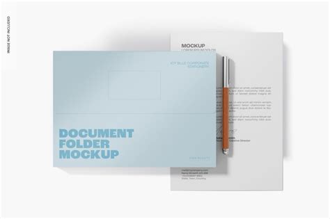 Mockup Da Pasta De Documentos PSD Premium