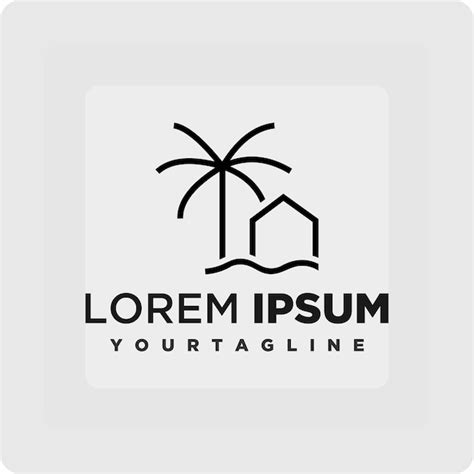 Premium Vector Beach House Logo Vector Image
