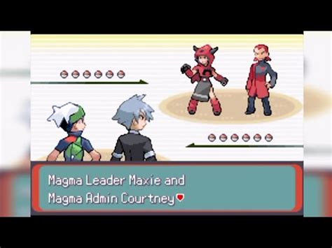 Pokemon Inclement Emerald Challenge Mode Magma Leader Maxie Magma