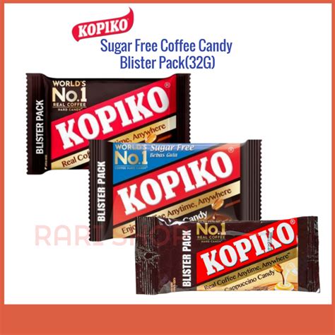 Kopiko Coffee Candy Blister Pack 32g 1 Pack 8 Pieces Sugar Free ㅣ