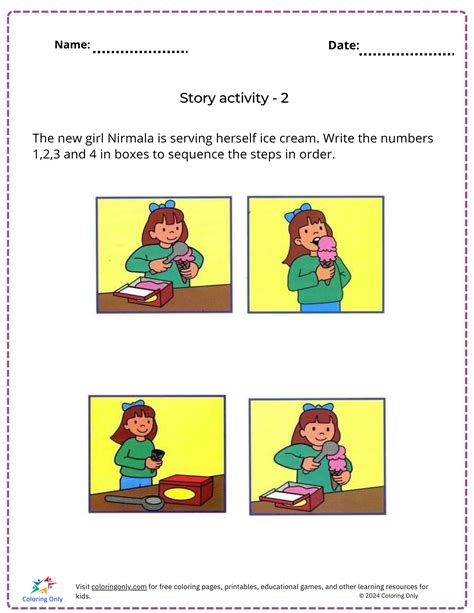 Story Activity 2 Free Printable Worksheet