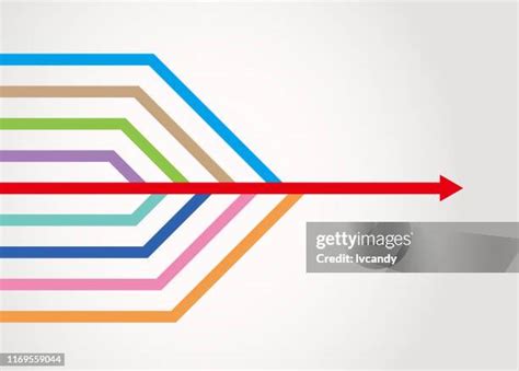 Converging Arrows Infographic Photos And Premium High Res Pictures