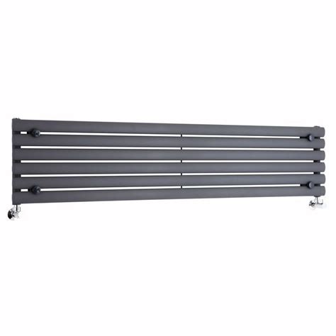 Revive Anthracite Horizontal Single Panel Designer Radiator X