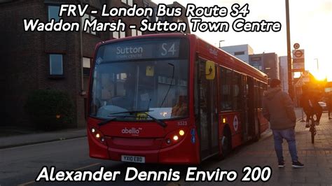 FRV Small Diversion London Bus Route S4 Waddon Marsh Sutton