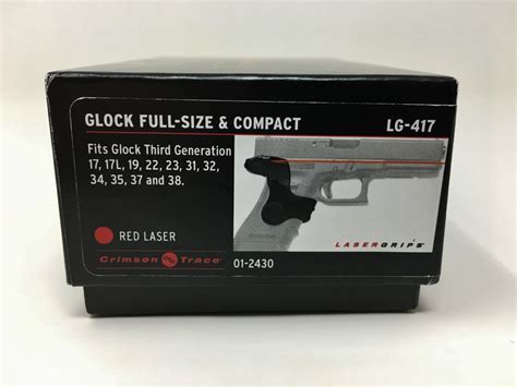 Crimson Trace® Lg 417 Lasergrips® Red Laser For Glock 17 19 22 23 31 32