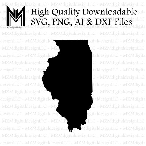 Illinois Svg Png Ai And Dxf Files For Commercial Personal Use Svg For