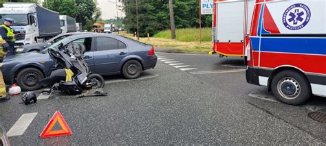 Wypadek W Strzelcach Opolskich Kierowca Skutera Ranny Po Zderzeniu Z