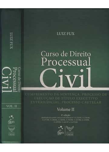 Sebo Do Messias Livro Curso De Direito Processual Civil Volume