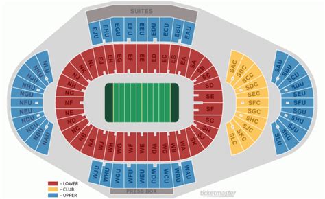 Penn State Football Stadium Seating Map With Rows - Printable Map