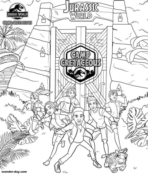 Coloriages Jurassic World La Colo Du Crétacé — Wonder Day — Coloriages Pour Enfants Et Adultes