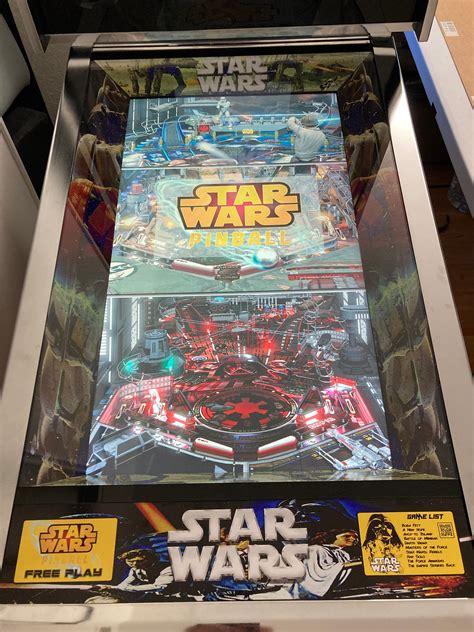 Arcade1up Arcade 1up Pinball Star Wars Bezel 4 Piece Decal Set Etsy