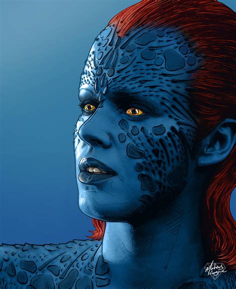 Rebecca Romijn as Mystique by MateusCosme on DeviantArt