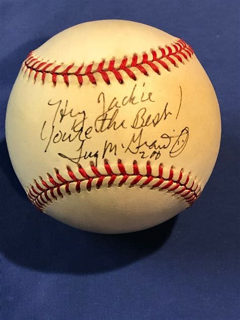 Tug Mcgraw Autographed Hand Signed And Inscribed Jackie Robinson Onl