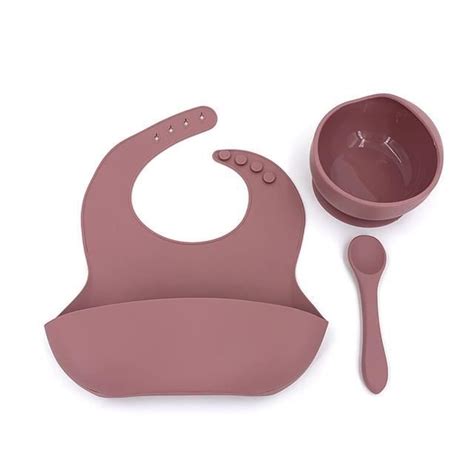 Assiette Plateau Repas YWEI Moradi Red Set Silicone antidérapant