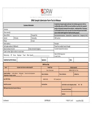 Fillable Online Sample Submission Forms Eurofins Australia Fax Email