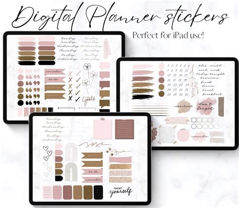 2023 Digital Planner Stickers Aesthetic Digital Planner Stickers Daily ...