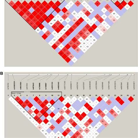 Pairwise Linkage Disequilibrium Ld Structure And Snps Of The Mif