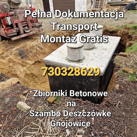 Zbiornik Na Szambo Zbiornik Na Wode Deszcz Wke Zbiornik Betonowy