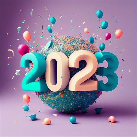 Free 3D New Year 2023 Image | Happy new year banner, Happy new year ...
