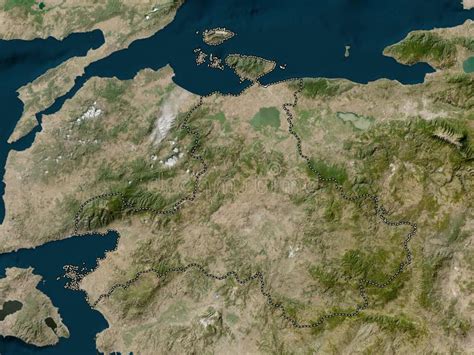 Balikesir Turkiye Satellite Di Abbassamento Nessuna Leggenda