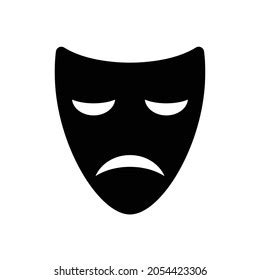 Theater Mask Icon Drama Comedy Tragedy Stock Vector Royalty Free