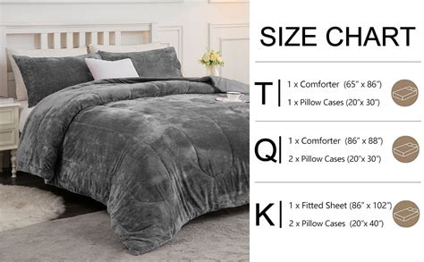 Amazon Yiyea Faux Fur Queen Comforter Set Fluffy Luxury Fuzzy