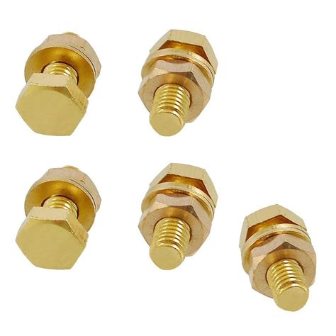 Hexagonal Broaching Brass Hex Bolt For Hardware Fitting Brass Bronze