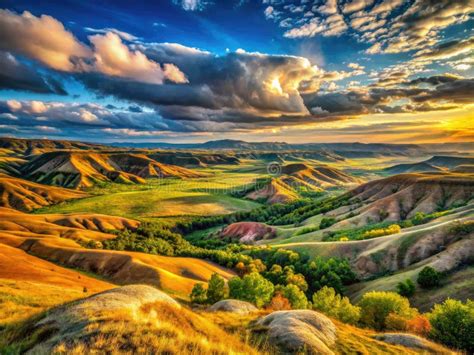 Breathtaking Panoramic Views Rugged Terrain Meets Rolling Hills In A