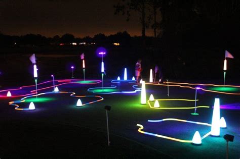 Cosmic Putting Track And Office Golf Game Glowgear Night Golf