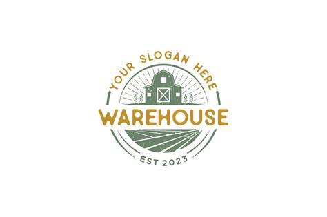 Warehouse Logo With Vintage Design Graphic By Bayupj · Creative Fabrica
