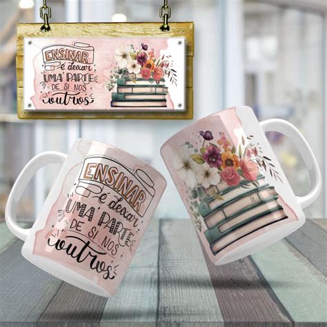 Estampas Professora Livros Canecas Ana Melim Studio Art