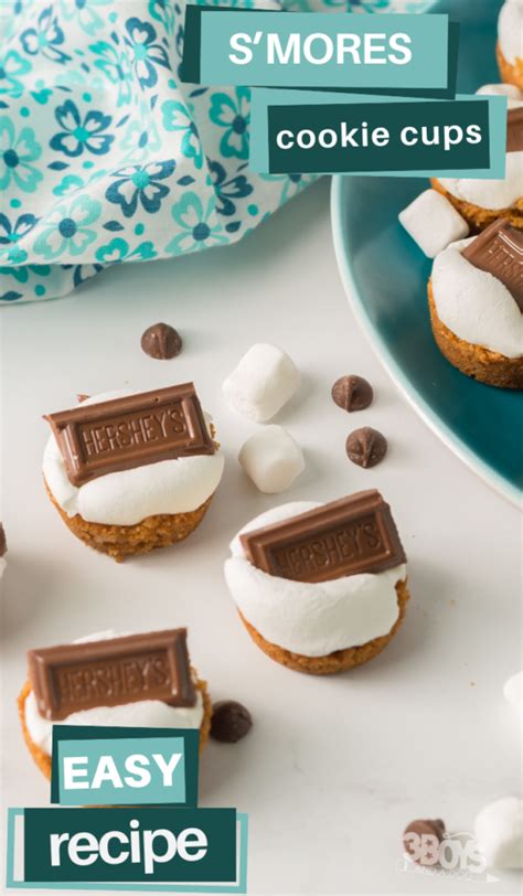 Smores Cookie Cups Recipe 3 Boys And A Dog