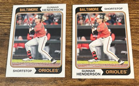 Topps Heritage Name Position Swap Variation Gunnar Henderson