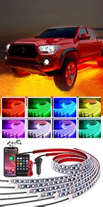 Amazon Nilight 6Pcs Car Underglow Neon Accent Strip Lights 300