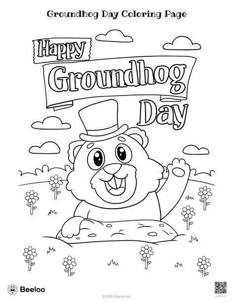 Groundhog Day Coloring Page Beeloo Printable Crafts And Activities