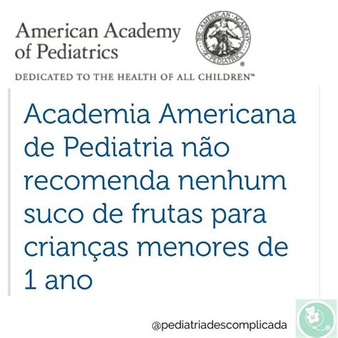 Nova recomendação sobre a ingesta de sucos pela Academia Americana de