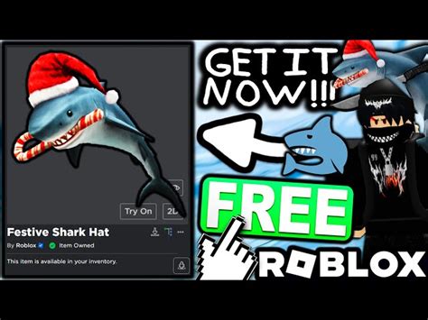 How To Get The Festive Shark Hat For Free In Roblox